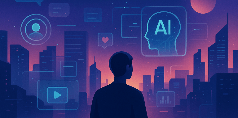 Rappresentazione digitale dei social media con intelligenza artificiale