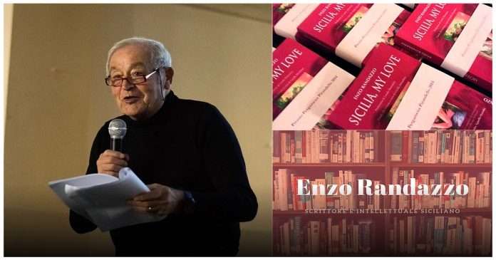Enzo Randazzo Nobel 2025, scrittore siciliano con i suoi libri Sicilia my love e collage culturale