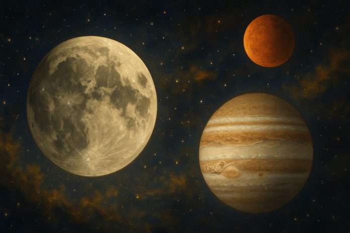 Digital painting di corpi celesti — Cosa dicono le Stelle per la settimanale di novembre 2025
