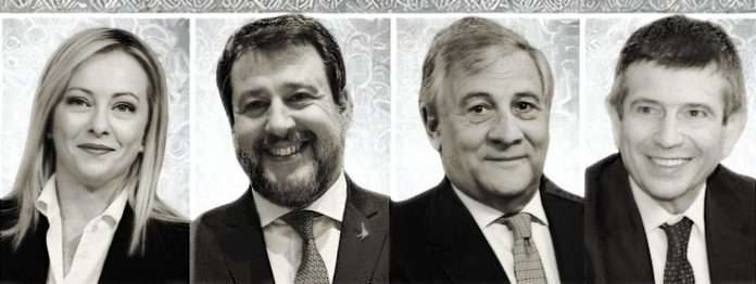 Leader del centrodestra durante un incontro sulla manovra economica 2025
