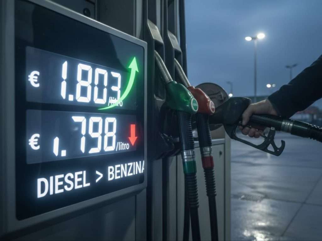 Il prezzo del diesel a 1,666 euro al litro 2