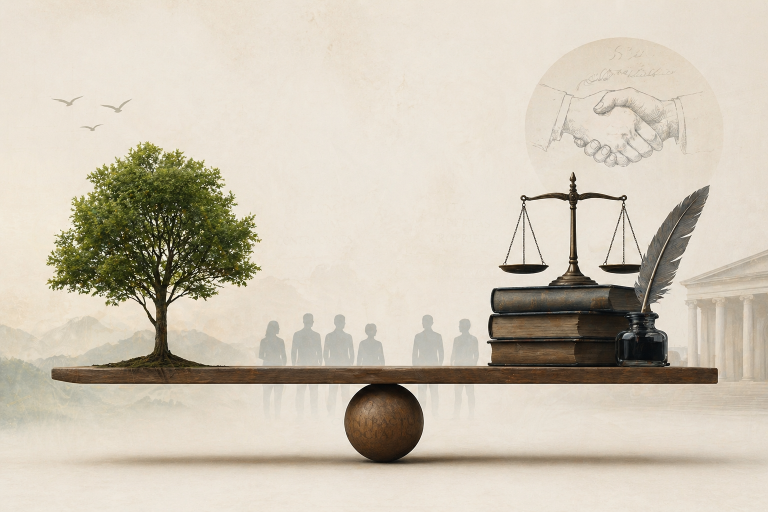 Un equilibrio fragile tra natura e costruzione umana