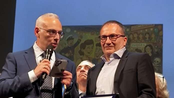Luciano Catania, immagine scattata durante la Premiazione