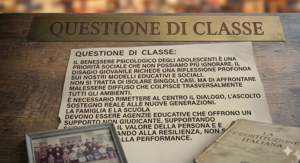 questione di classe, tematiche di paragrafo Questione di Classe: crisi del benessere giovanile