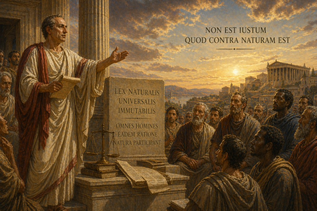 Dallo stoicismo a Cicerone il diritto universale