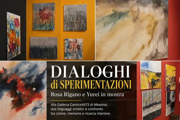 Dialoghi: un percorso immersivo tra gesto, memoria e sperimentazione: le opere di Rosa Rigano e Yurei dialogano oltre la forma