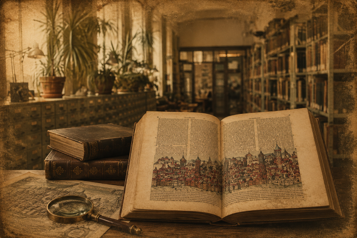 Un viaggio tra manoscritti, città immaginarie e atmosfere senza tempo: alla Biblioteca Regionale di Messina prende vita l’eredità visionaria delle antiche “Cronache di Norimberga”